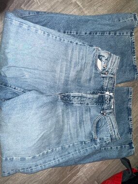 GUC 28 Mother The Pipe Dream Button Sneak High Rise Jeans in Leap At The Chance